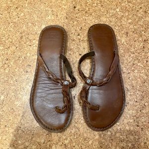 Abercrombie and Fitch Brown Leather Sandals